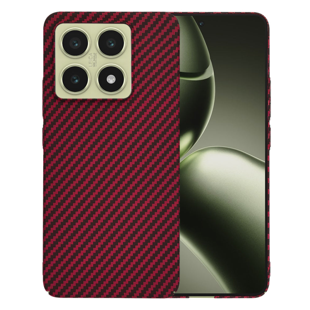 Husa de protectie Techsuit Carbonite FiberShell compatibil cu Xiaomi 14T, Rosu