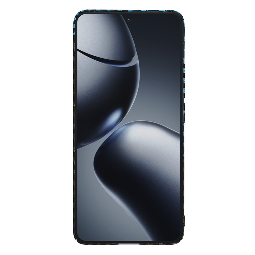 Husa de protectie Techsuit Carbonite FiberShell compatibil cu Xiaomi 14T Pro, Albastru Pulse