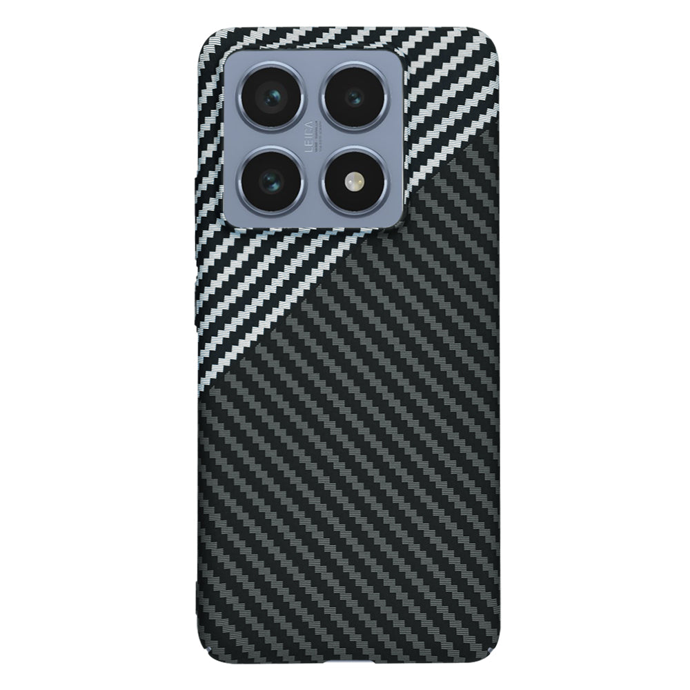 Husa de protectie Techsuit Carbonite FiberShell compatibil cu Xiaomi 14T Pro, Stealth Gray