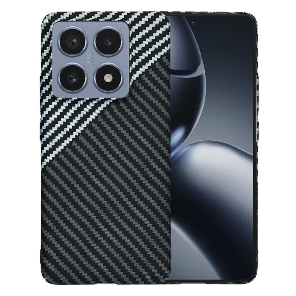 Husa de protectie Techsuit Carbonite FiberShell compatibil cu Xiaomi 14T Pro, Stealth Gray