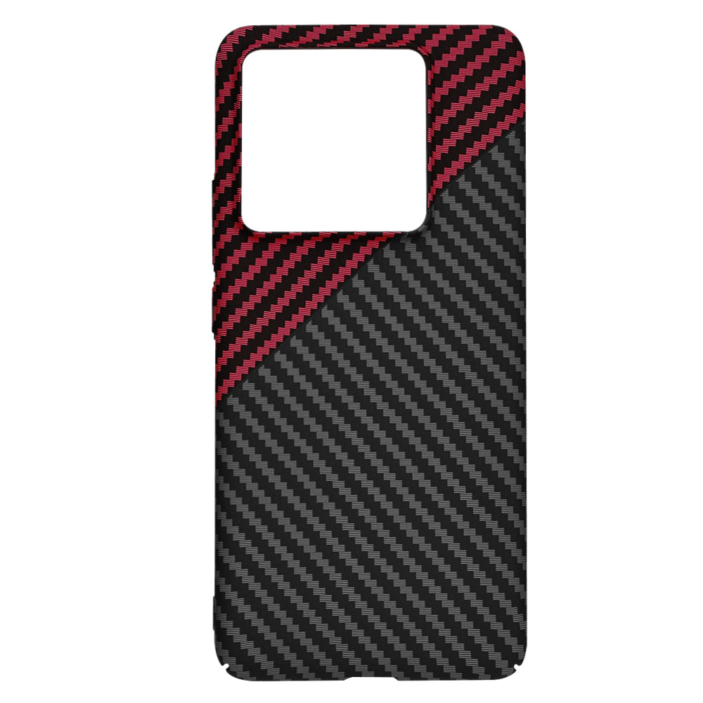 Husa de protectie Techsuit Carbonite FiberShell compatibil cu Xiaomi 14T Pro, Rosu Vortex
