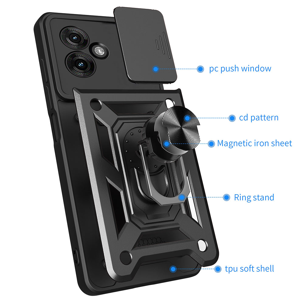 Husa de protectie Techsuit CamShield Series compatibil cu Motorola Moto G55, Negru