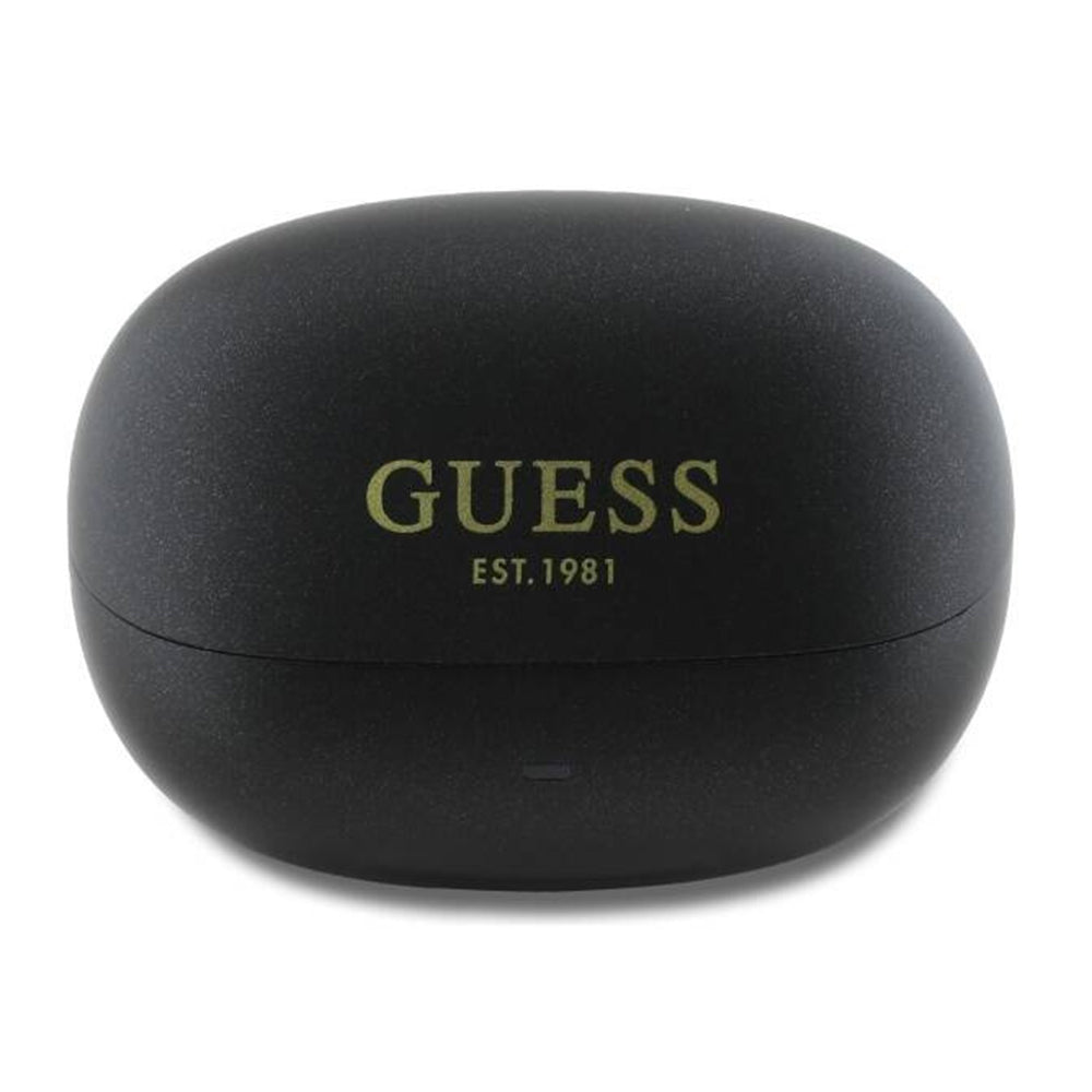Casti Guess Capsule Printed Logo (GUTWST88MCTGK), In-Ear, Bluetooth, TWS, Negru