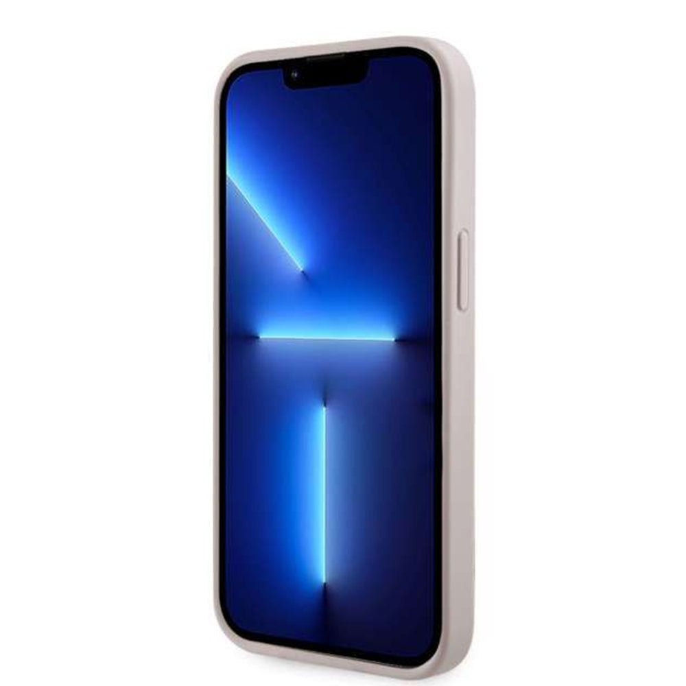 Husa de protectie Guess GCube Stripes MagSafe (GUHMP14SHGCFSEP) compatibil cu iPhone 14, Roz