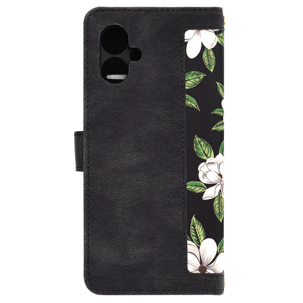 Husa de protectie Techsuit FlipCraft compatibil cu Motorola Moto G55, Flowers of the Dawn
