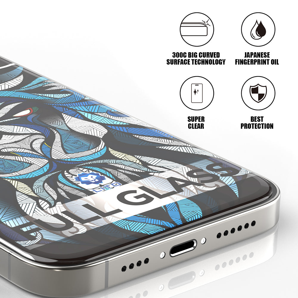 Folie de protectie Lito D+ Max 300C compatibil cu iPhone 13 / iPhone 13 Pro / iPhone 14, Transparent