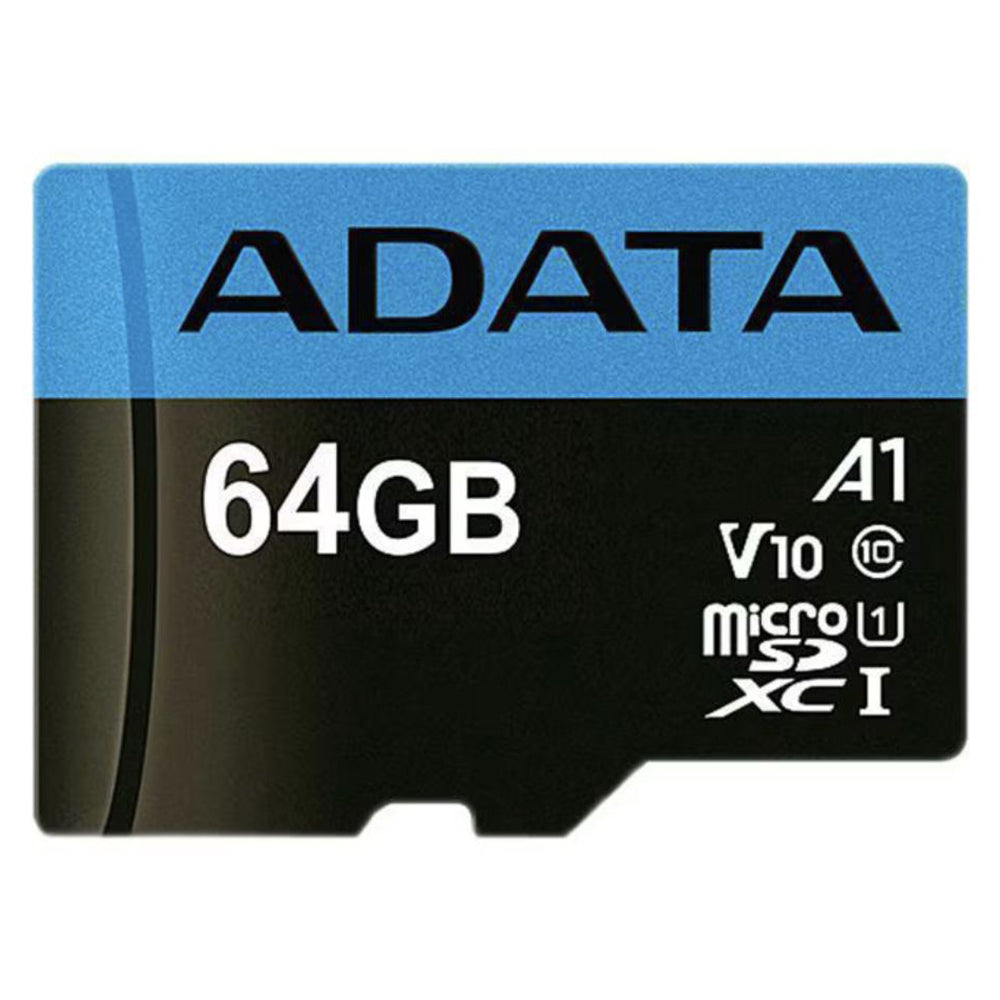 Card de memorie Adata MicroSDXC 64GB, Class 10, UHS-I V10, Negru