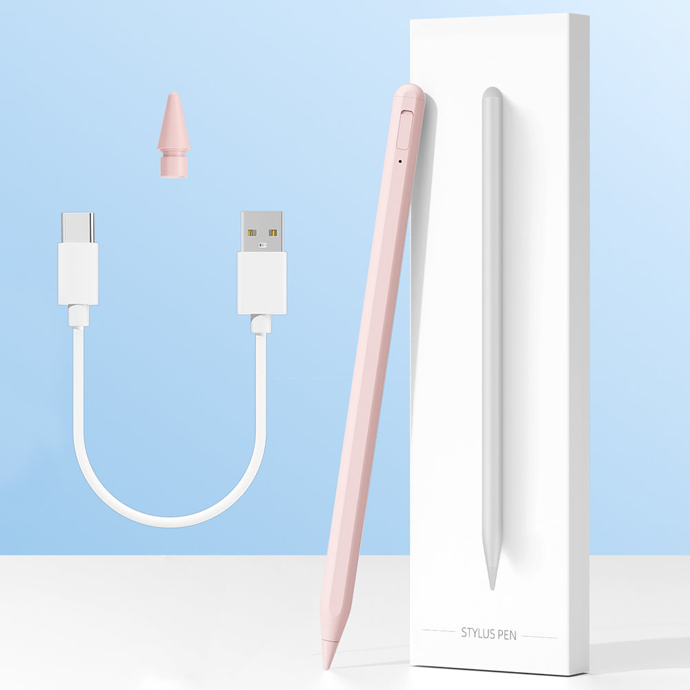 Stylus Techsuit Stylus Pen (AC10SH), for iPad, Bluetooth, Type-C, 125mAh, Palm Rejection, Replaceable Apple Nib, Serenity Blue