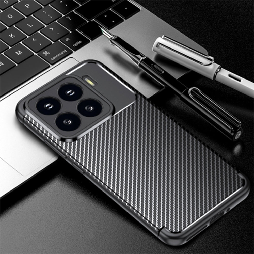 Husa de protectie Techsuit CarbonFiber compatibil cu Xiaomi 15 Pro, Negru