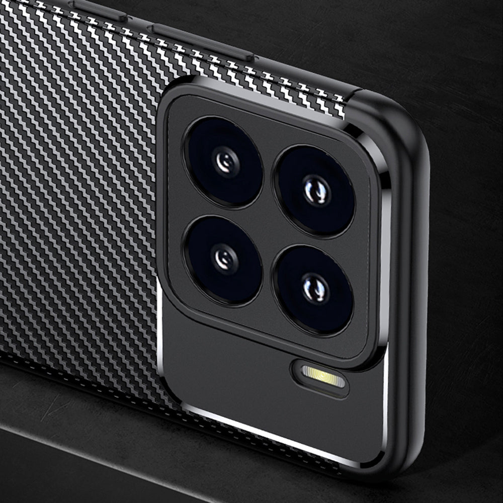 Husa de protectie Techsuit CarbonFiber compatibil cu Xiaomi 15 Pro, Negru
