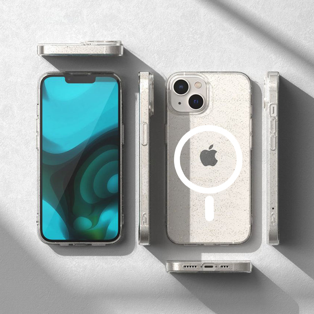 Husa de protectie Techsuit SparkleSkin MagSafe Series compatibil cu iPhone 12 Pro, Transparent