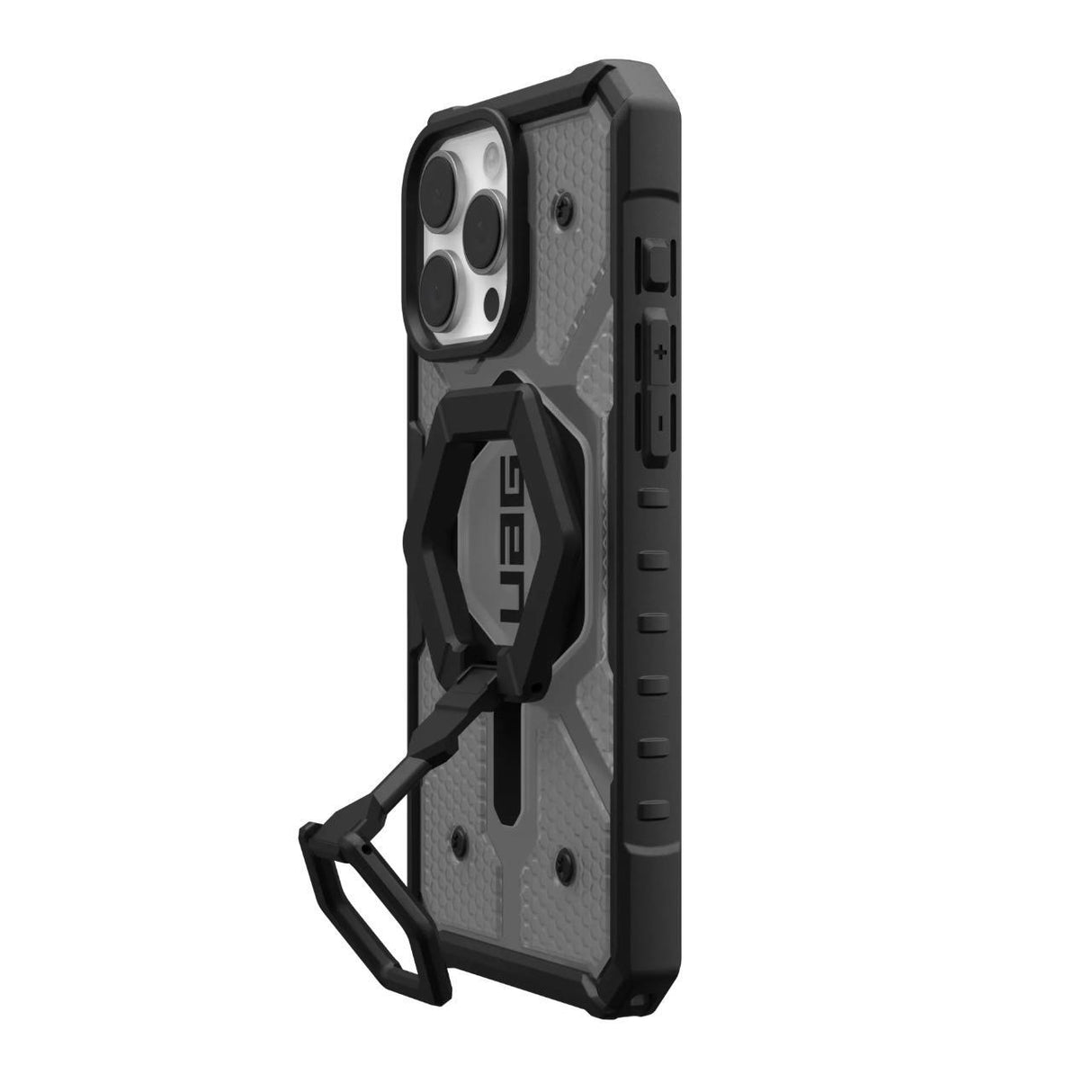 Husa de protectie UAG Pathfinder Clear MagSafe compatibil cu iPhone 16 Pro Max, Ash / Negru