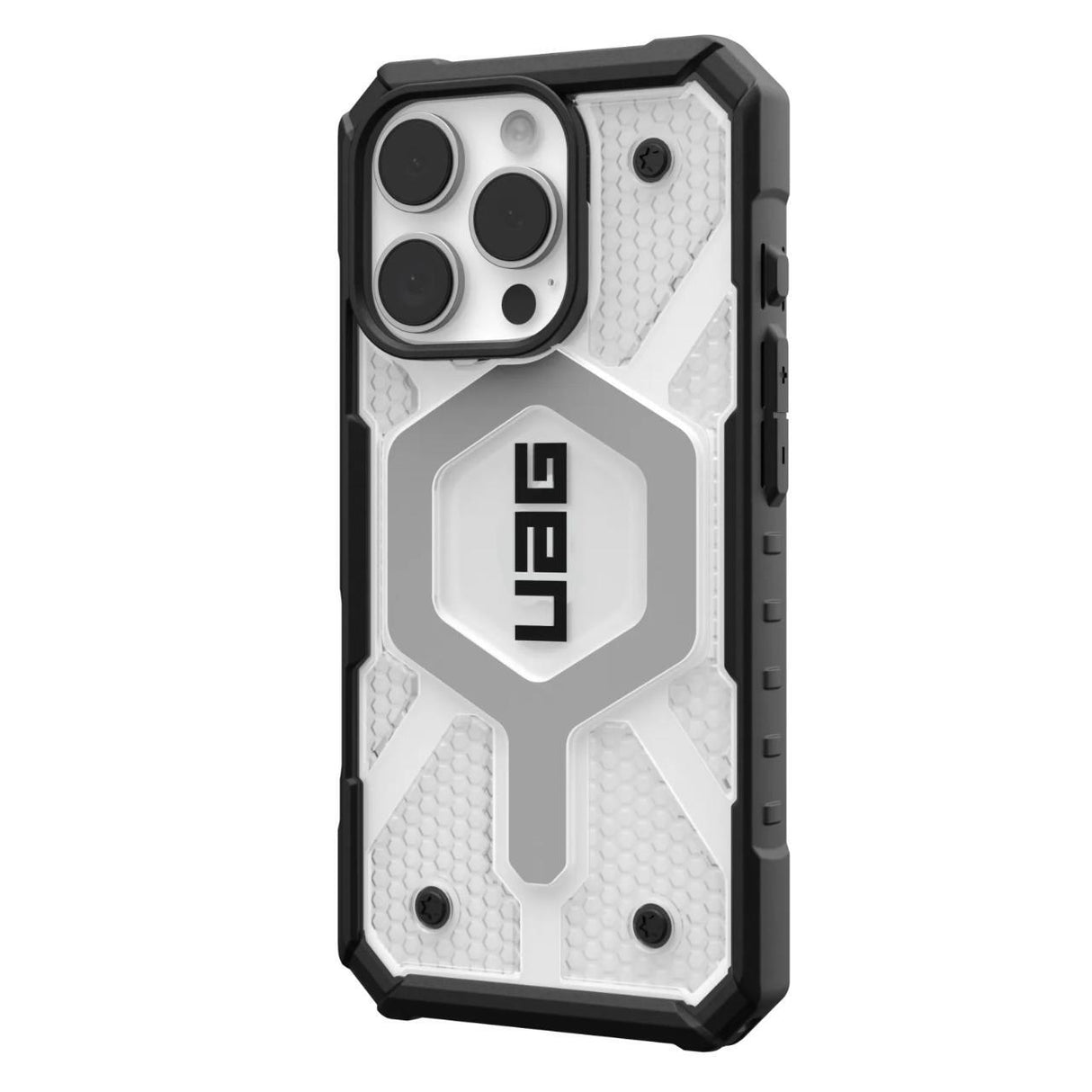 Husa de protectie UAG Pathfinder Clear MagSafe compatibil cu iPhone 16 Pro Max, Ice / Argintiu