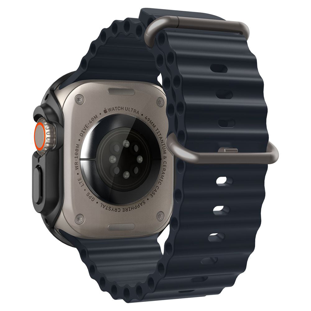 Accesoriu smartwatch Spigen Thin Fit (ACS05458) compatibil cu Apple Watch Ultra / Ultra 2 / Ultra 3, Negru