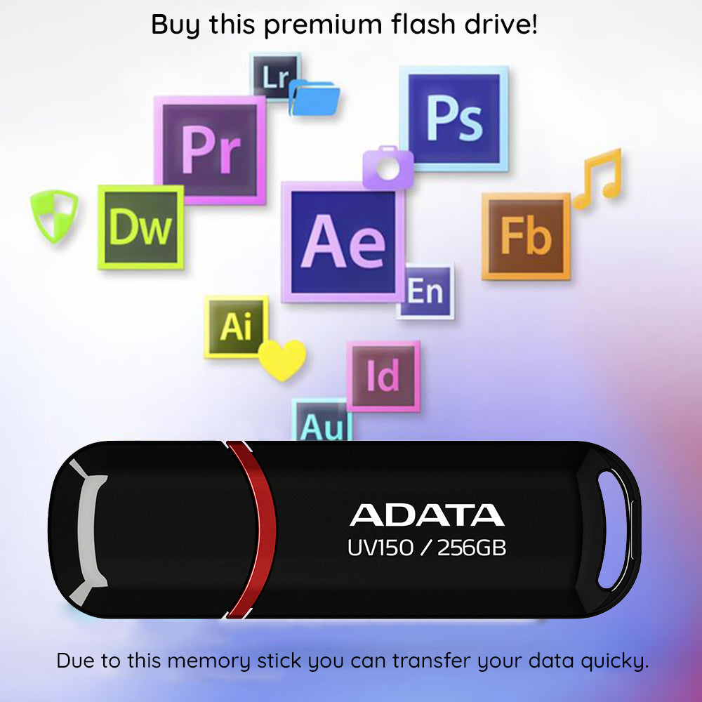 Stick de Memorie Adata AUV150-64G-RRD, USB 3.2, 64GB, Roșu