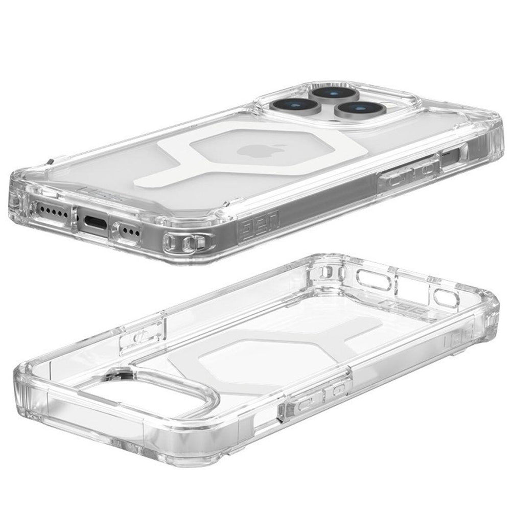 Husa de protectie UAG Plyo MagSafe compatibil cu iPhone 15 Pro, Ice White