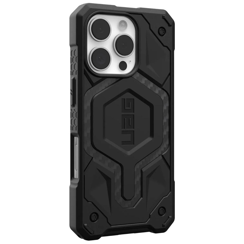 Husa de protectie UAG Monarch Pro MagSafe compatibil cu iPhone 16 Pro, Carbon Fiber