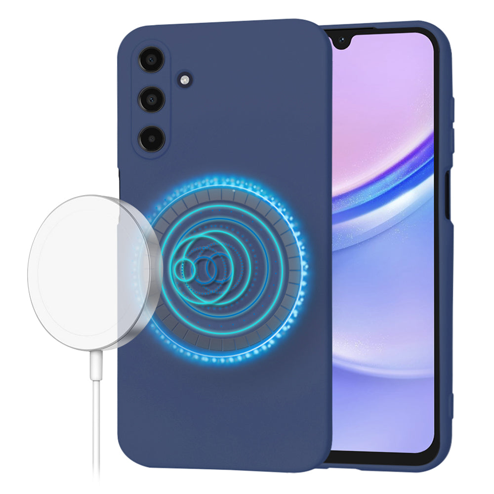 Husa de protectie Techsuit SoftFlex MagSafe compatibil cu Samsung Galaxy A15 4G / A15 5G, Bleumarin