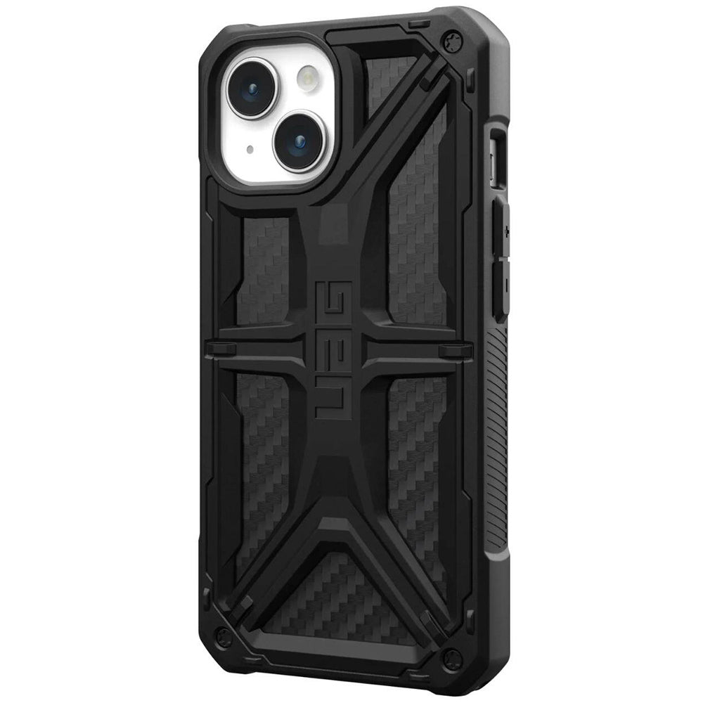 Husa de protectie UAG Monarch compatibil cu iPhone 15 Plus, Carbon Fiber