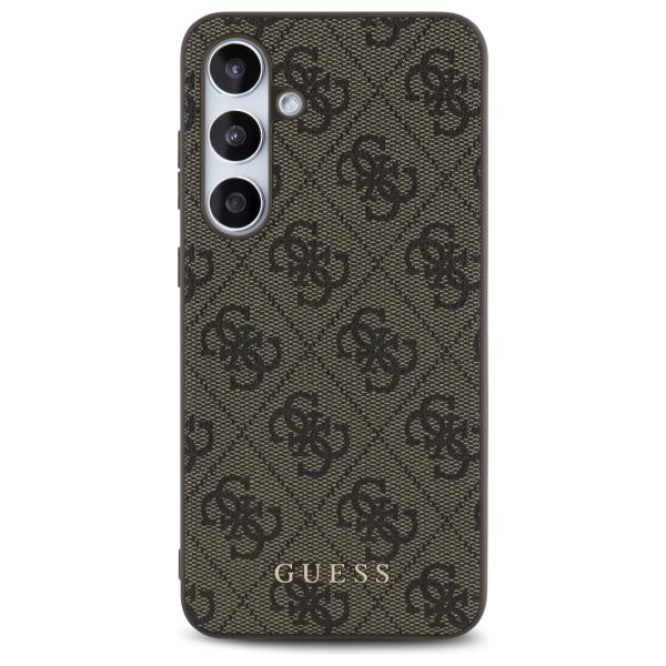 Husa de protectie Guess Hardcase 4G Classic (GUHCS24FEG4GFBR) compatibil cu Samsung Galaxy S24 FE, Maro