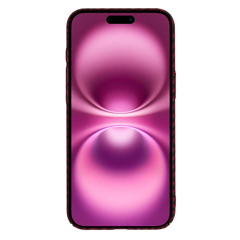 Husa de protectie Techsuit Carbonite FiberShell compatibil cu iPhone 16 Plus, Rosu