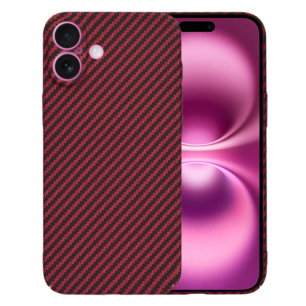Husa de protectie Techsuit Carbonite FiberShell compatibil cu iPhone 16 Plus, Rosu