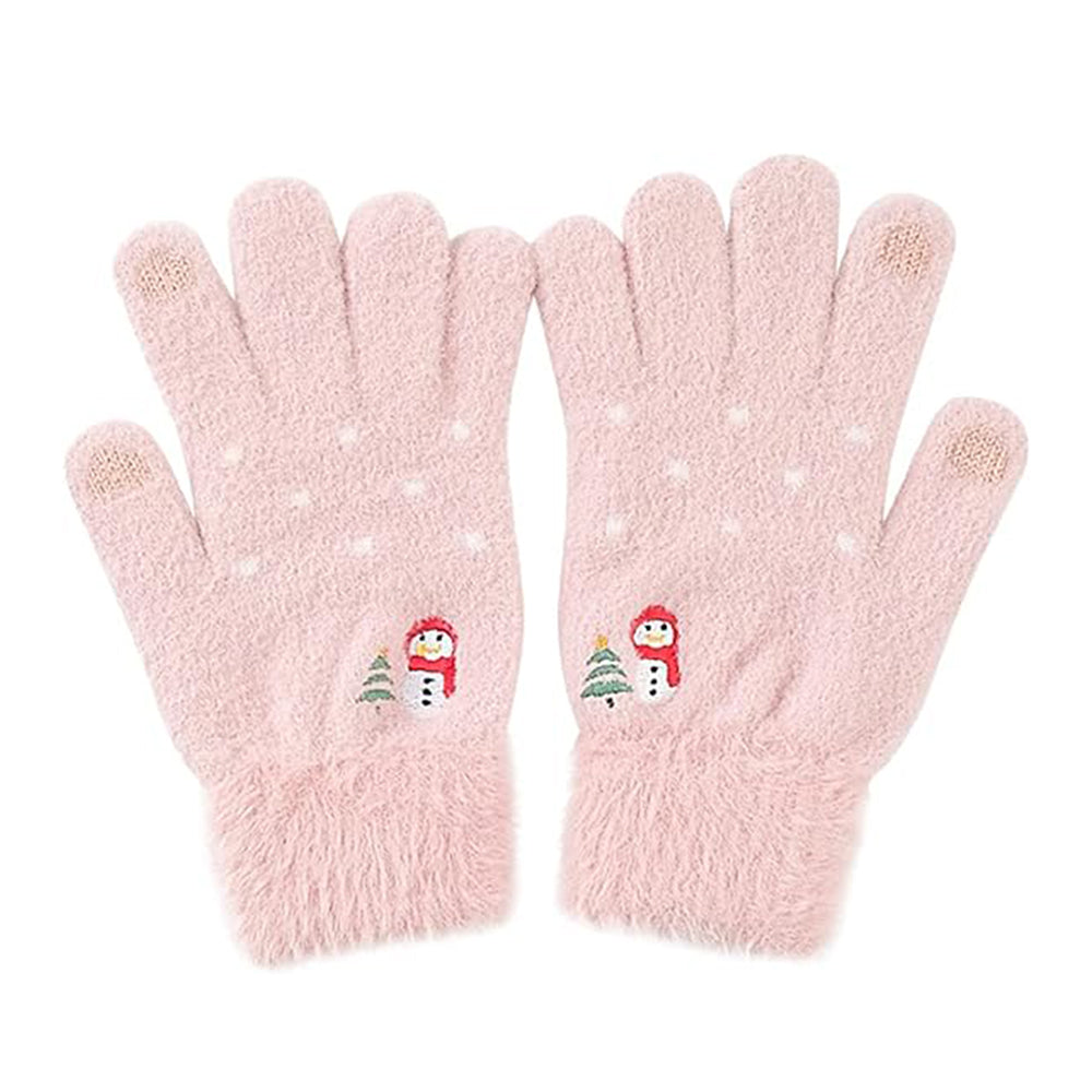 Techsuit Gloves (ST0011), from Mink Fur, Size 21cm, Roz