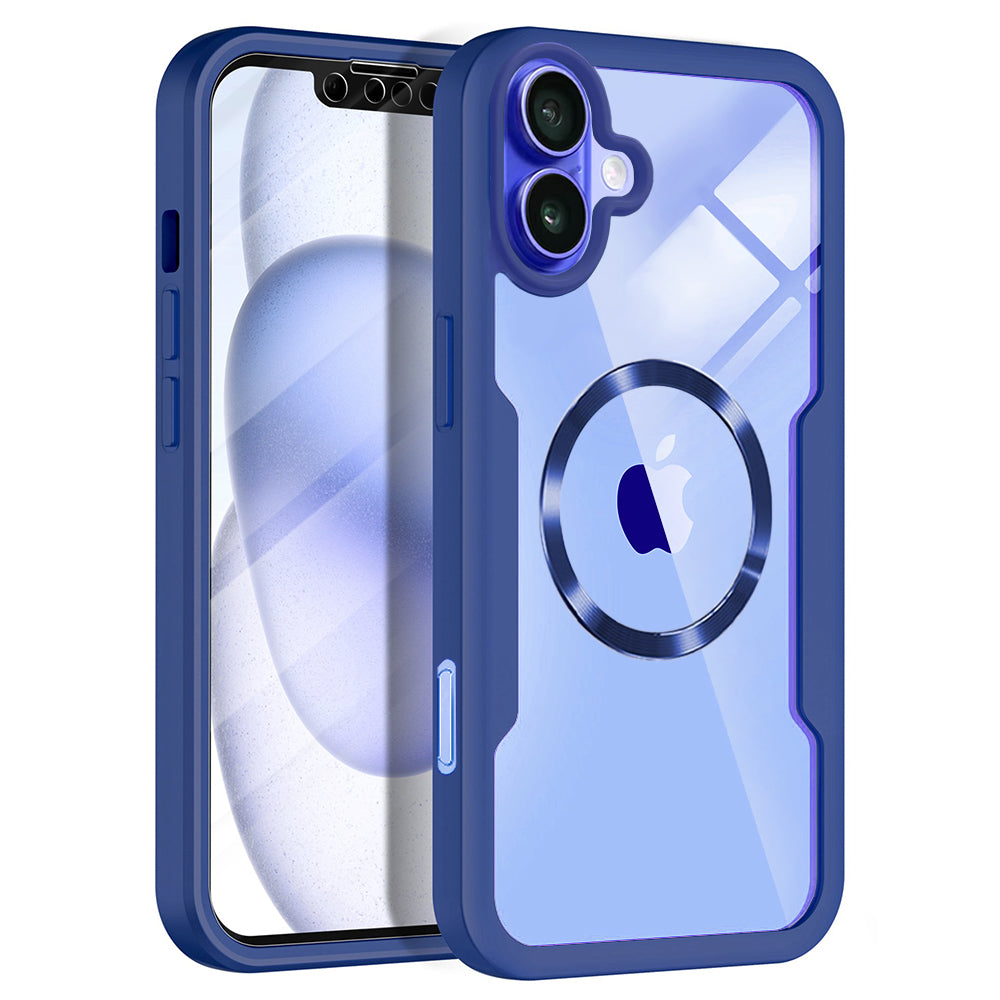 Folie de protectie Techsuit ColorVerse 360 MagSafe Series + compatibil cu iPhone 16, Albastru