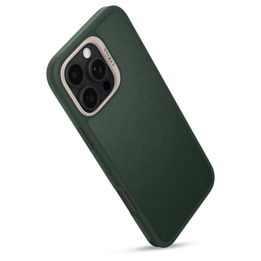 Husa de protectie Spigen Cyrill Kajuk MagSafe (ACS08398) compatibil cu iPhone 16 Pro Max, Verde Padure