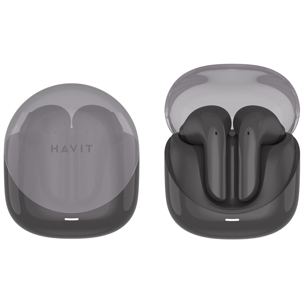 Casti Havit Modern Buds (TW974), for Gaming, with Microphone, Bluetooth 5.3, TWS, ENC, USB-C, 400mAh, Negru