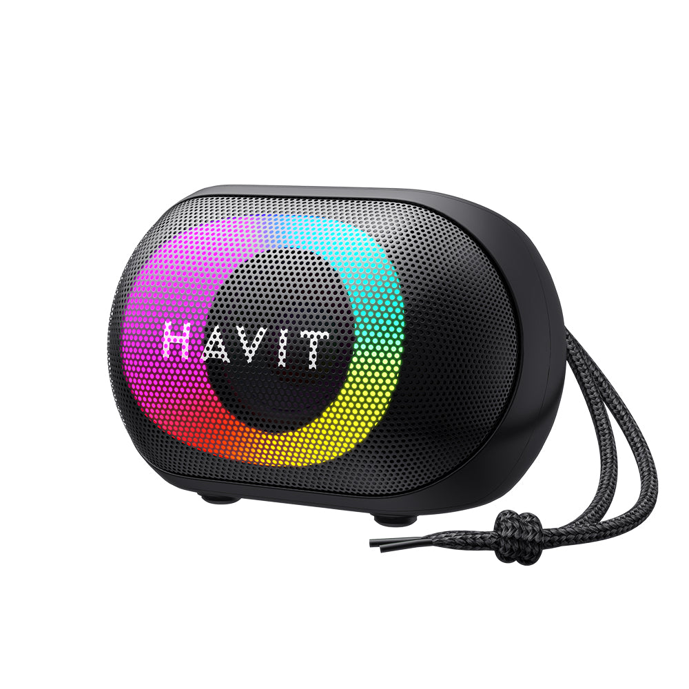 Casti Havit Wireless Speaker (SK885BT), Type-C, Bluetooth 5.3, TWS, TF, FM, AUX, USB, Hands-Free Calls, 1800mAh, Negru