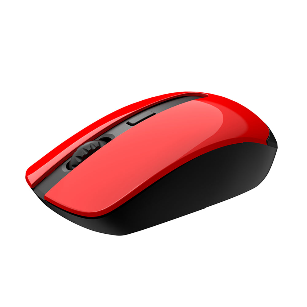 Tastatura/Mouse Havit Wireless Mouse (MS989GT), 2.4GHz, 800-1200-1600 DPI, AA Battery, Negru / Red