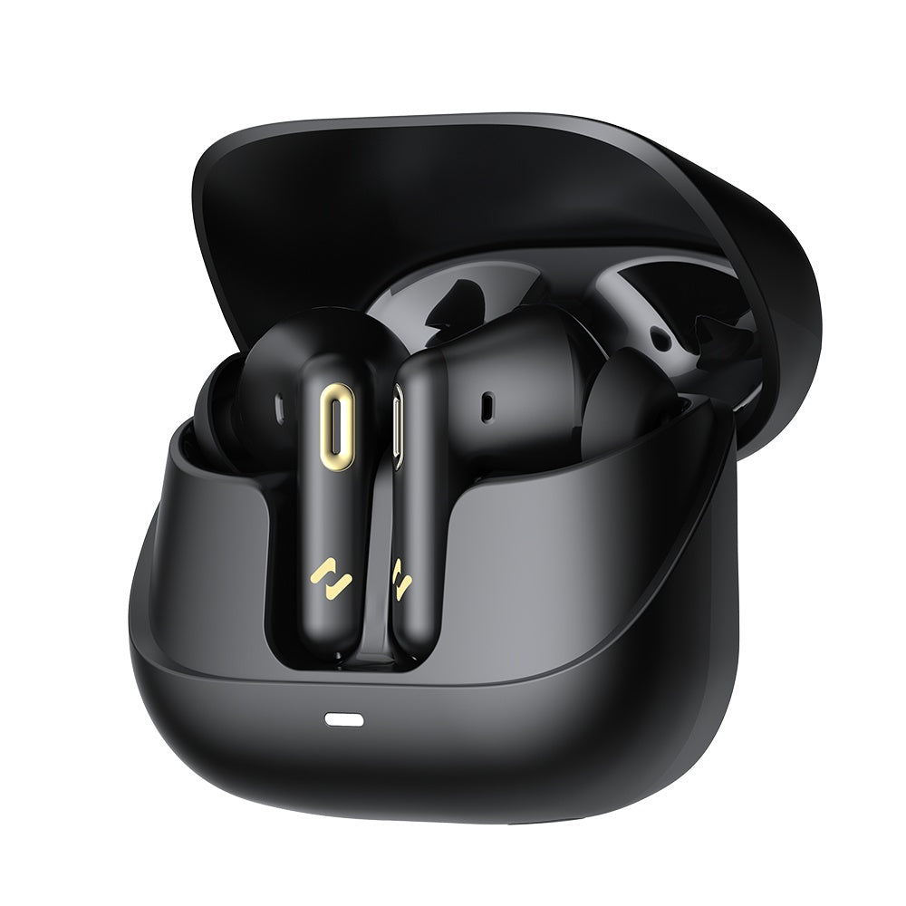 Casti Havit (TW906 Pro), Bluetooth 5.3, with Microphone, TWS, ANC, Type-C, 300mAh, Negru