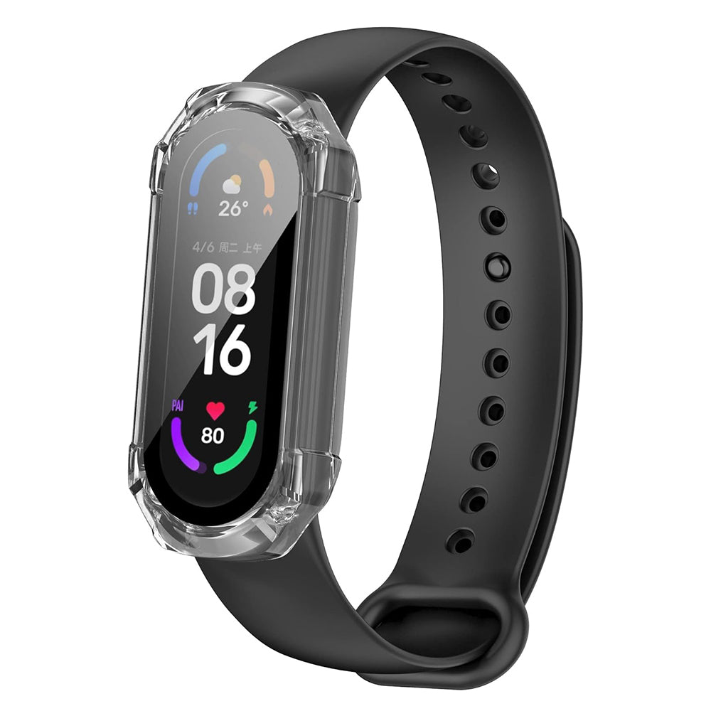 Folie de protectie smartwatch Techsuit Defense360 Pro + Screen Protector compatibil cu Xiaomi Smart Band 7 / 7 NFC, Transparent