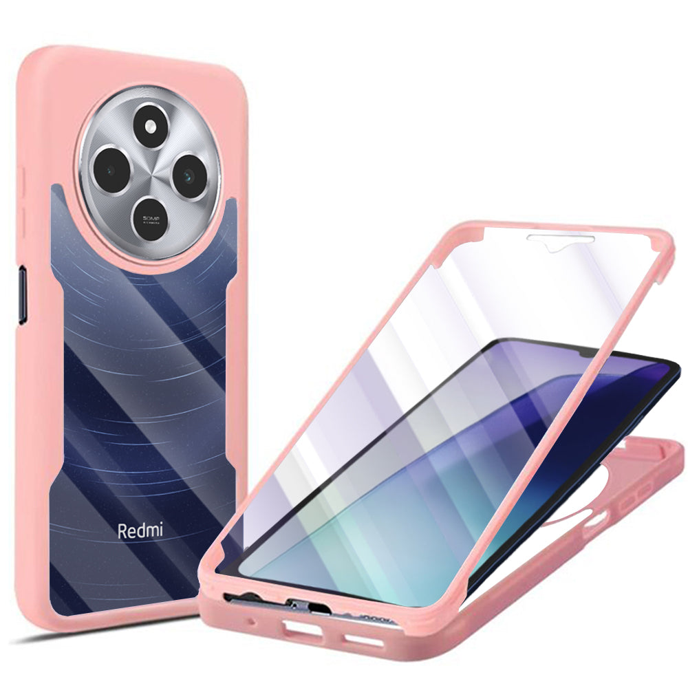 Folie de protectie Techsuit ColorVerse 360 Series + compatibil cu Xiaomi Redmi 14C / Poco C75, Roz