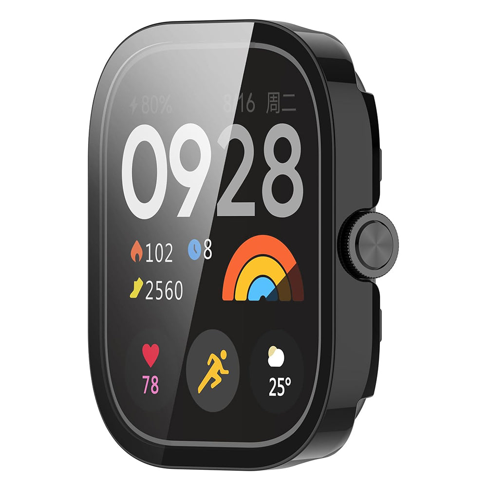 Folie de protectie smartwatch Techsuit Defense360 Pro + Screen Protector compatibil cu Xiaomi Redmi Watch 4, Negru