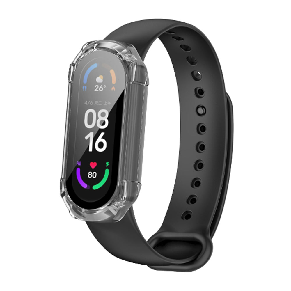 Folie de protectie smartwatch Techsuit Defense360 Pro + Screen Protector compatibil cu Xiaomi Mi Band 4 / 5 / 5 NFC / 6 / 6 NFC, Transparent