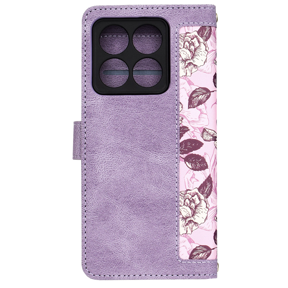 Husa de protectie Techsuit FlipCraft compatibil cu Xiaomi 14T, Mysterious Purple