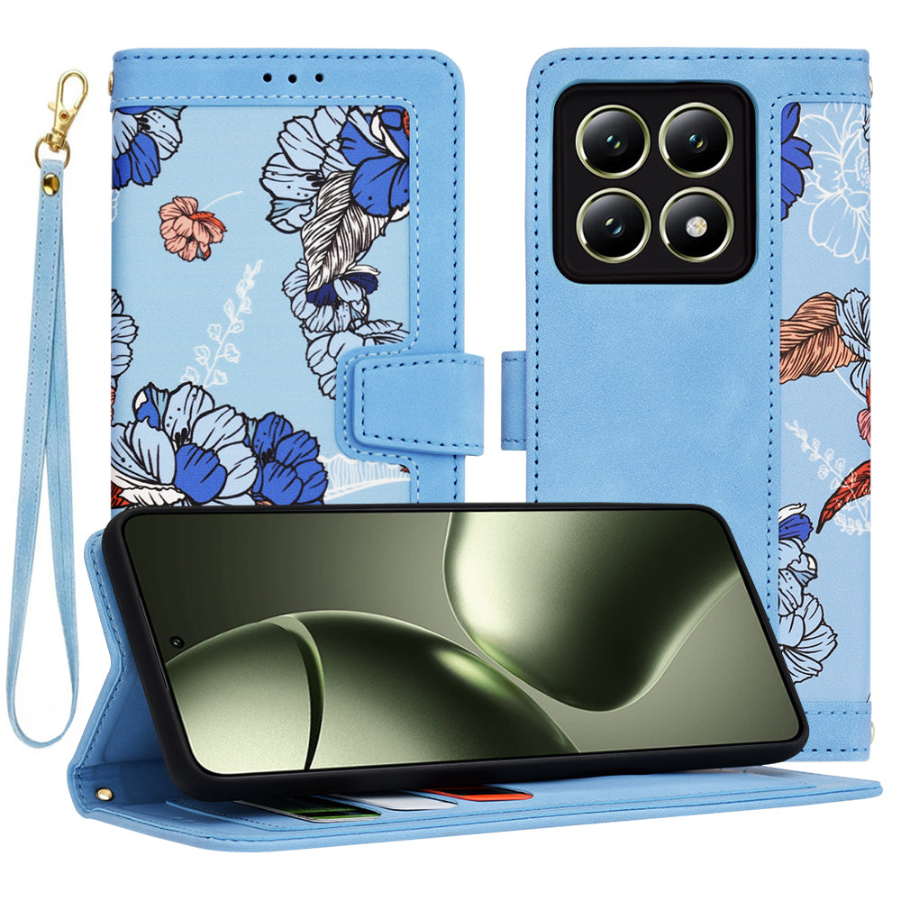 Husa de protectie Techsuit FlipCraft compatibil cu Xiaomi 14T, Vibrant Blue