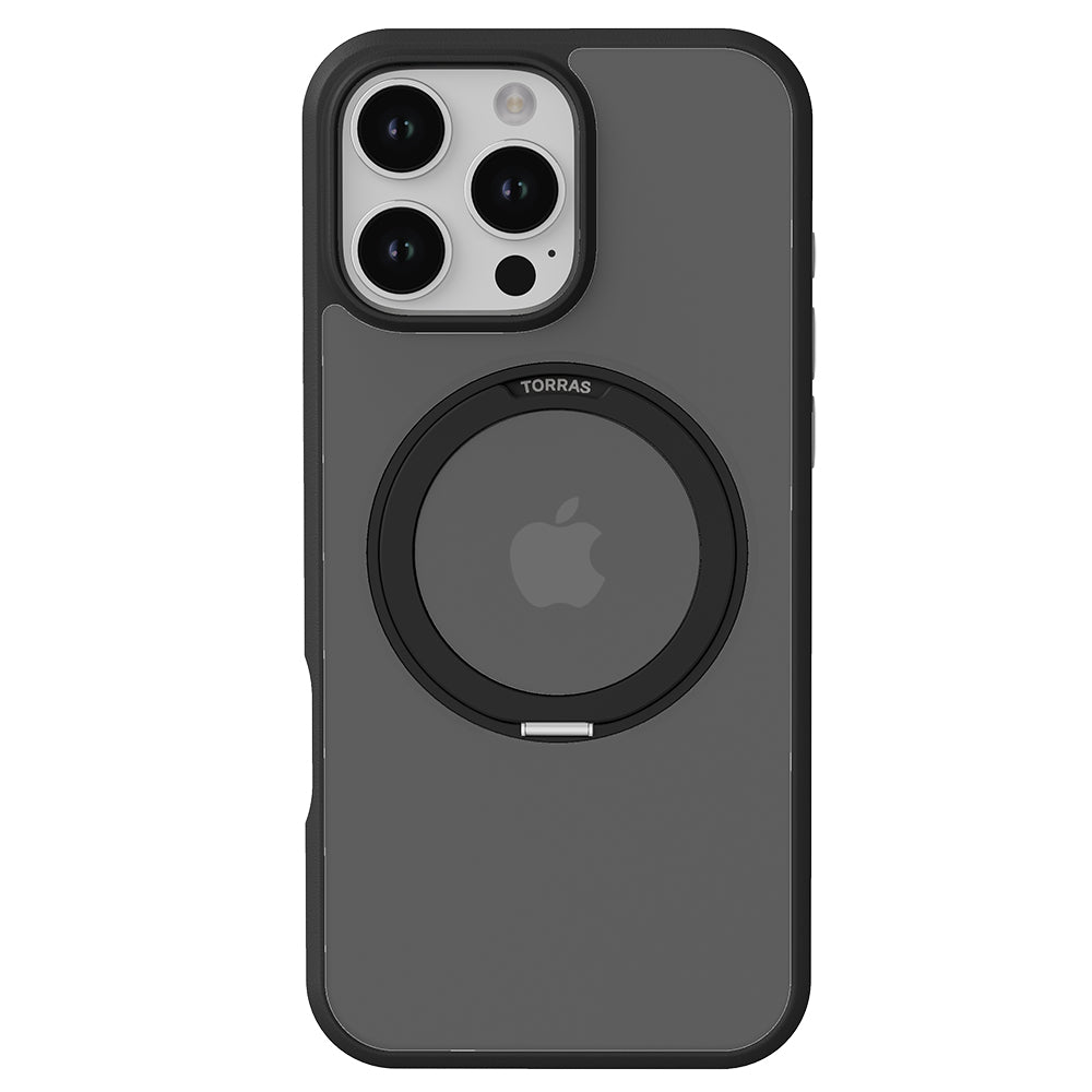 Husa de protectie Torras Ostand Pro MagSafe Series compatibil cu iPhone 16 Pro Max, Negru