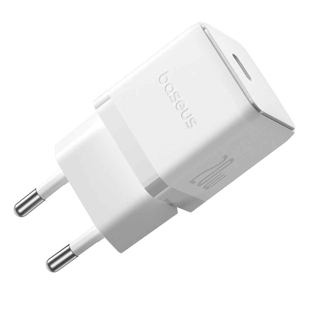 Incarcator Baseus (P10111602213-01), USB-C, PD 20W, 1m, Alb