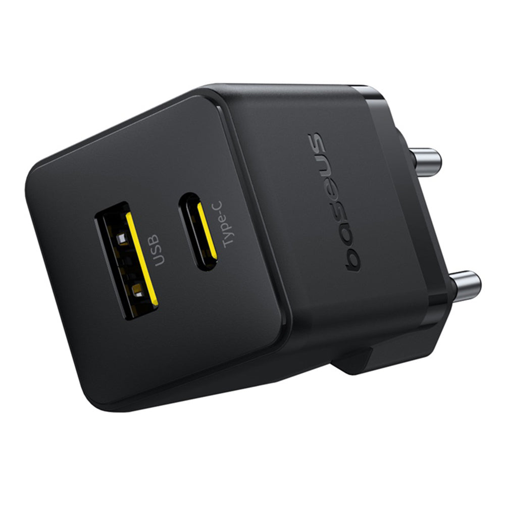 Incarcator Baseus Palm (P1011160A113-00), Fast Charging, 2in1, USB, Type-C, 30W, Cluster Black