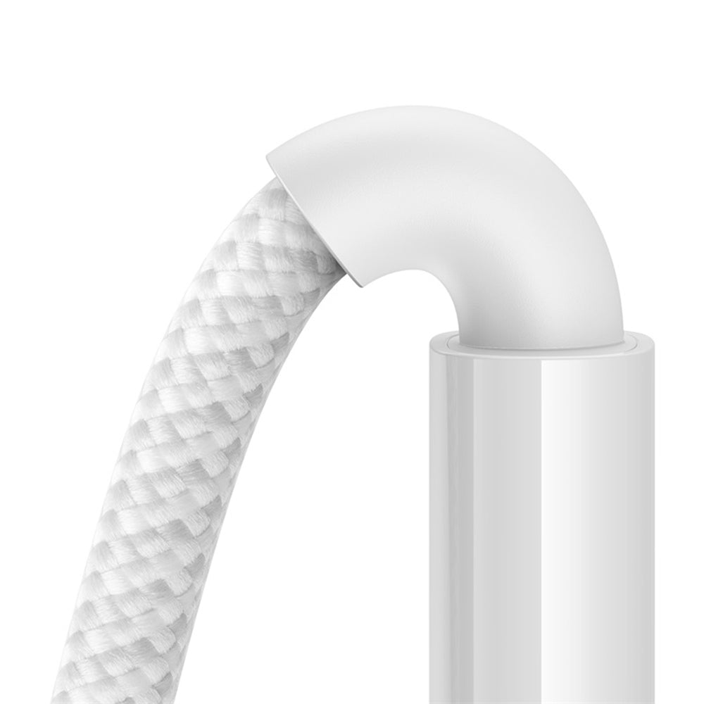 Cablu Baseus Display 2 (P10382701211-00), Fast Charging, USB to Type-C, Digital Display, 100W, 1m, Moon White