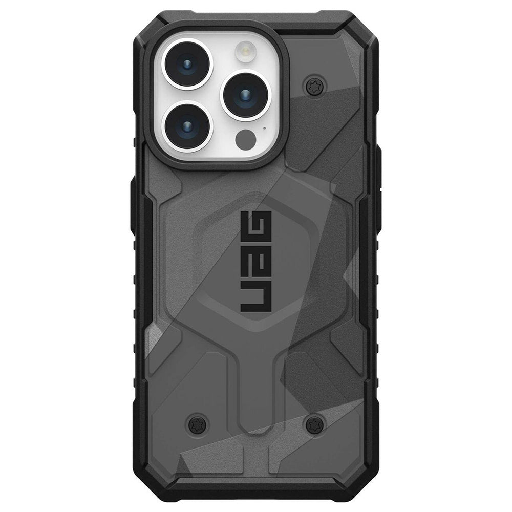 Husa de protectie UAG Pathfinder SE MagSafe compatibil cu iPhone 15 Pro, Geo Camo