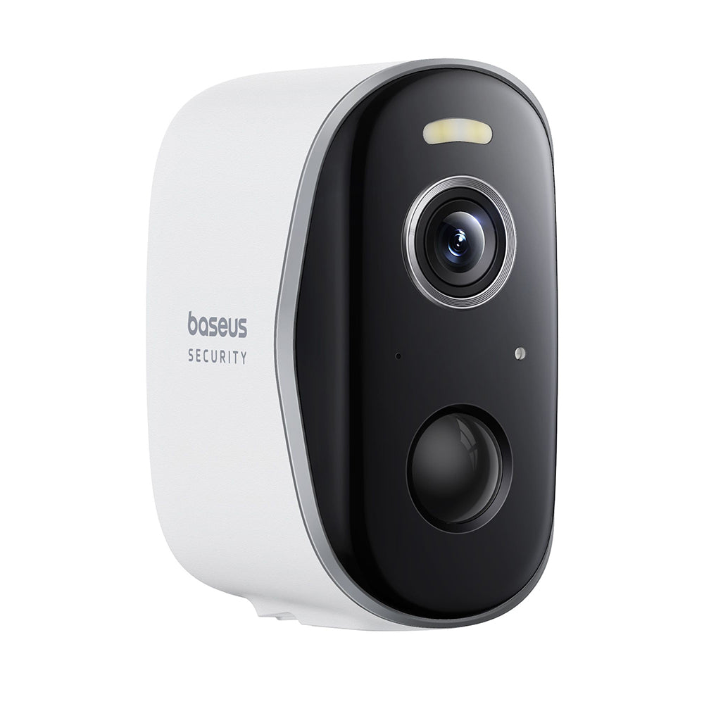 Camera Supraveghere Exterior, 2K, Two-way Talk, Color Night Vision, IP67, 7.800mAh - Baseus (S0ST002130) - White