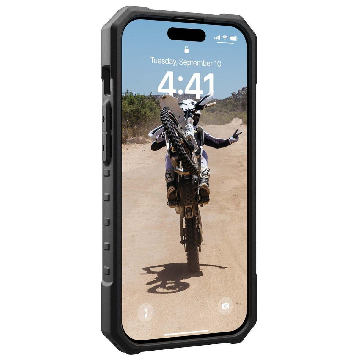 Husa de protectie UAG Pathfinder MagSafe compatibil cu iPhone 15 Pro, Argintiu