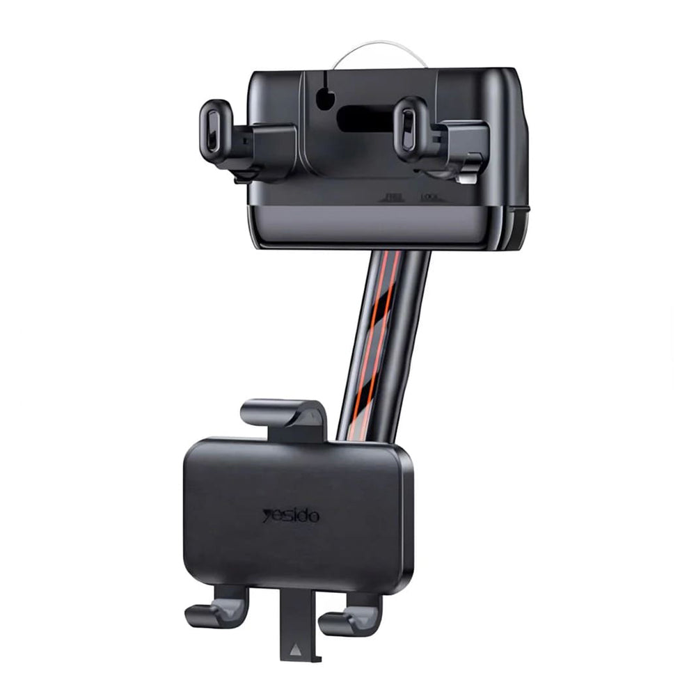 Suport Yesido (C265), Adjustable Multi-Angle, 360° Rotation, Spring Clip, for Rearview Mirror, Negru