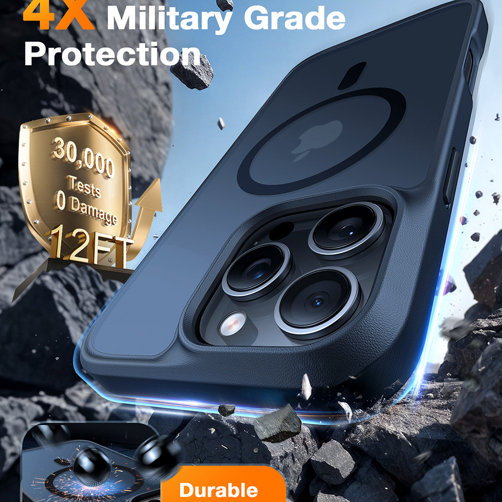 Husa de protectie Torras Guardian Magnetic Series compatibil cu iPhone 16 Pro, Negru