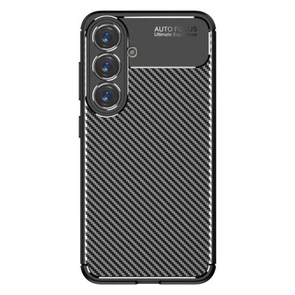 Husa de protectie Techsuit CarbonFiber compatibil cu Samsung Galaxy S25, Negru