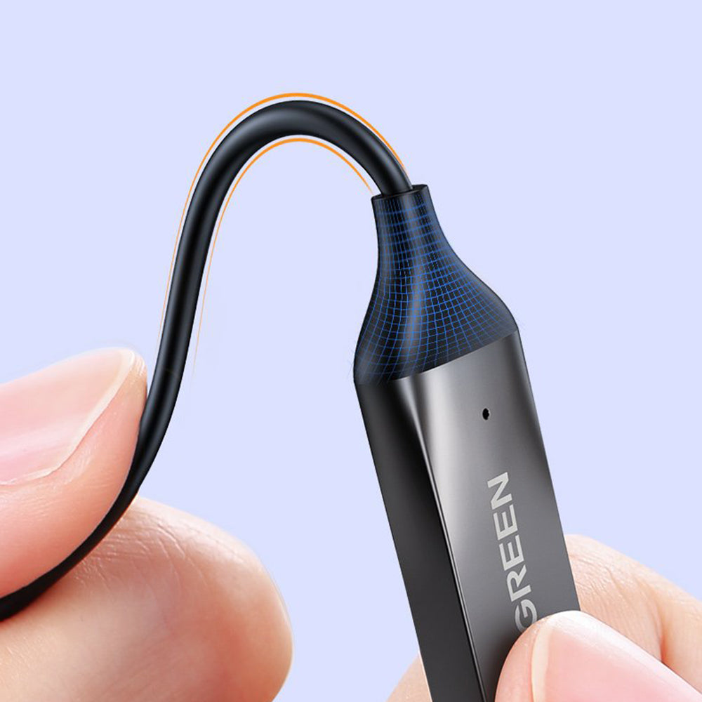 Gadget Ugreen Wireless Audio Receiver CM309 (70601), Jack 3.5mm Output to Car Auxiliary with Mic, Gri Spatial